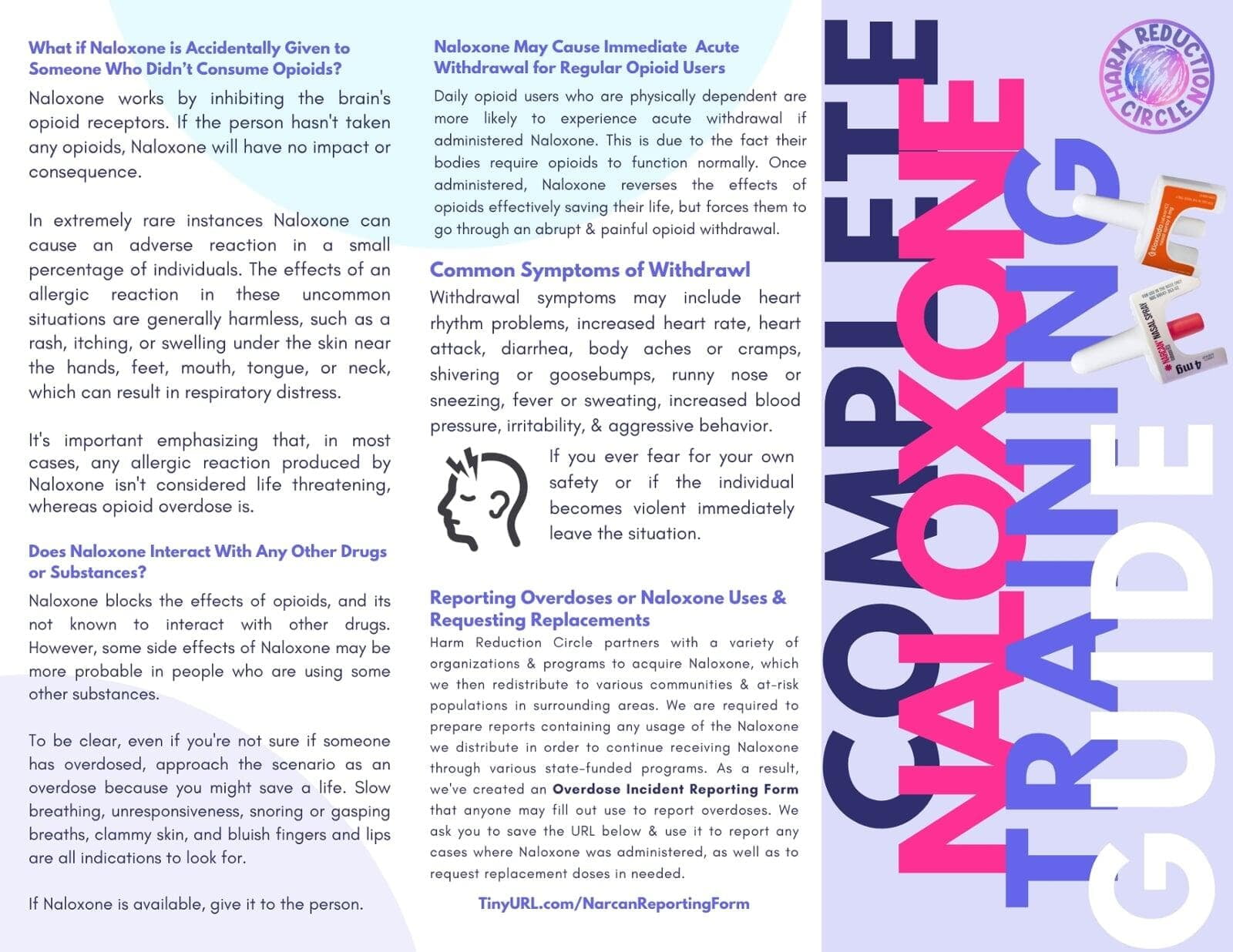 Printed Materials: Complete Naloxone Training Guide